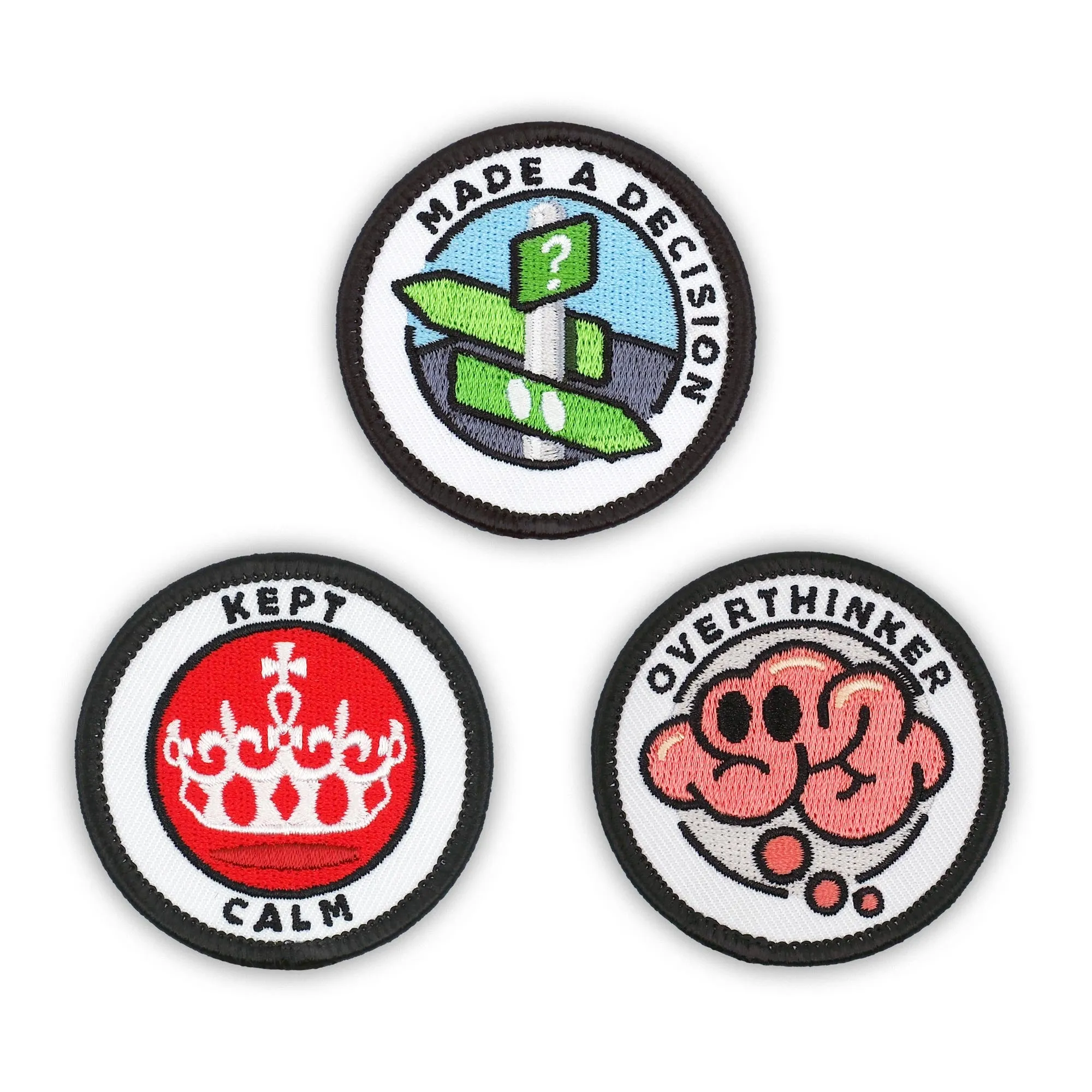 Adulting Merit Badge Embroidered Iron-On Patches (Achievements - Set 6)
