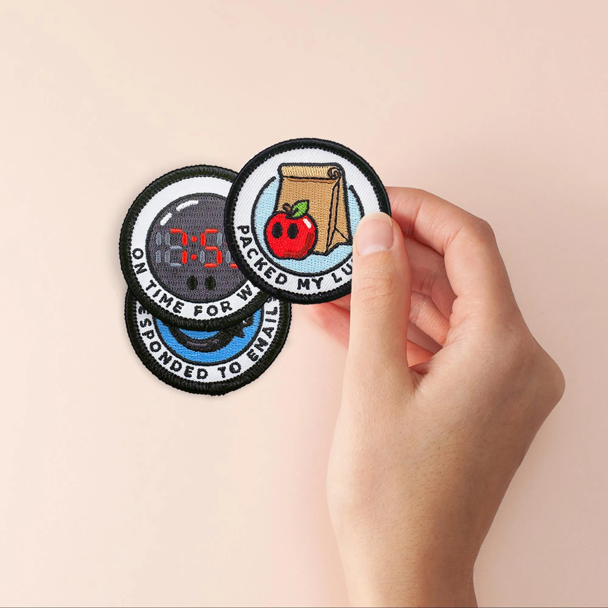 Adulting Merit Badge Embroidered Iron-On Patches (Corporate - Set 1)