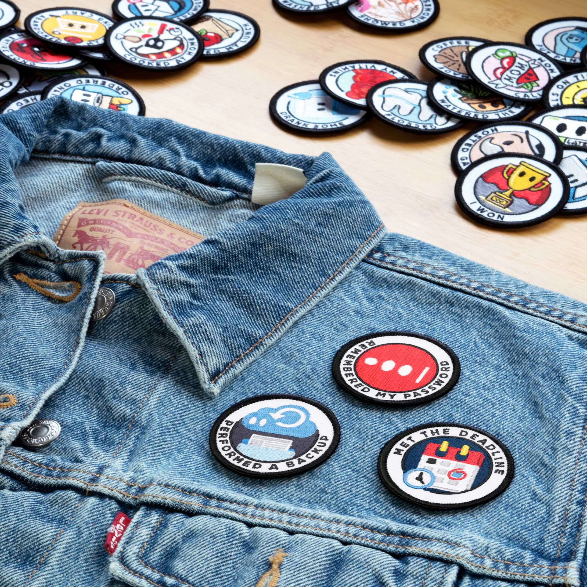 Adulting Merit Badge Embroidered Iron-On Patches (Corporate - Set 2)