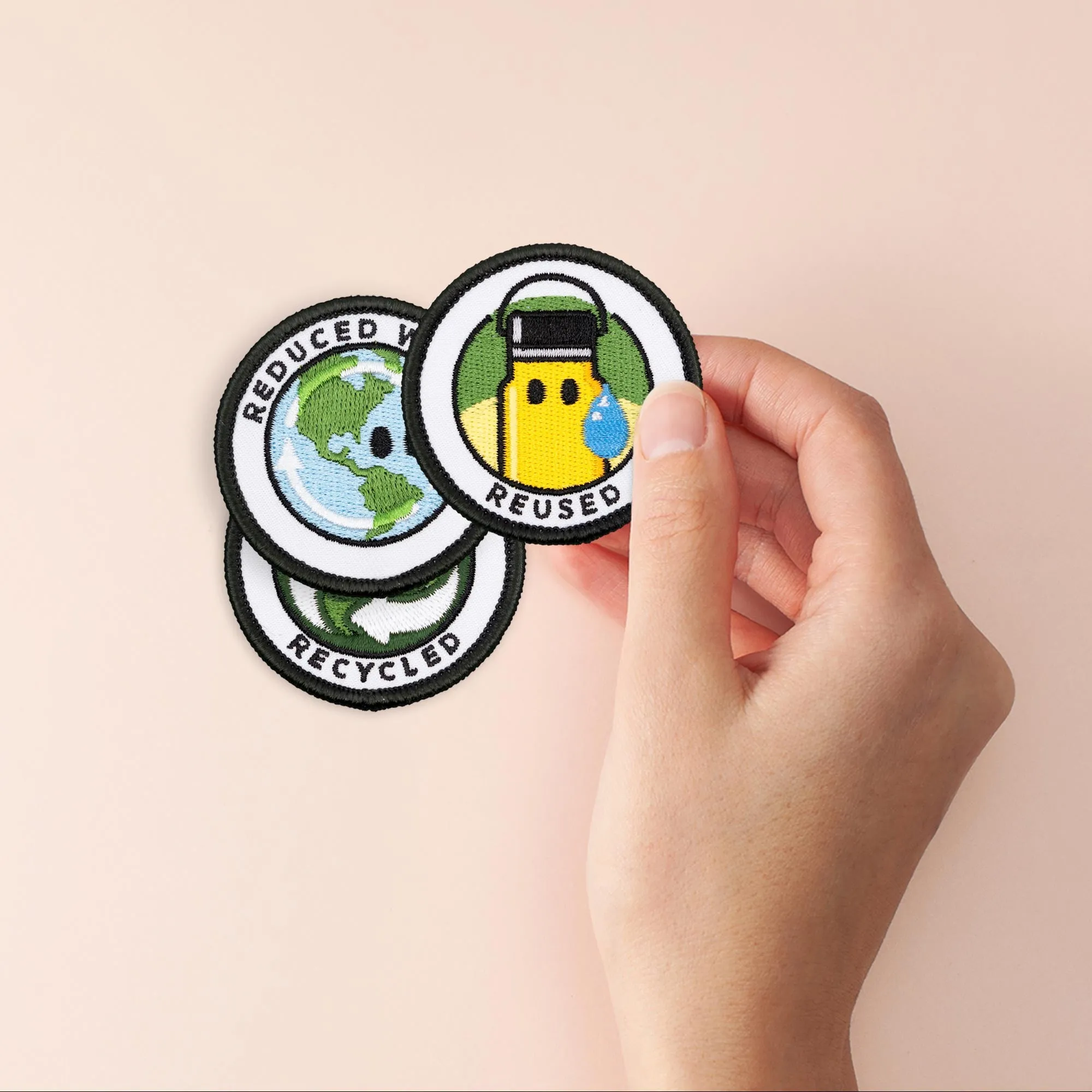 Adulting Merit Badge Embroidered Iron-On Patches (Environmental - Set 1)