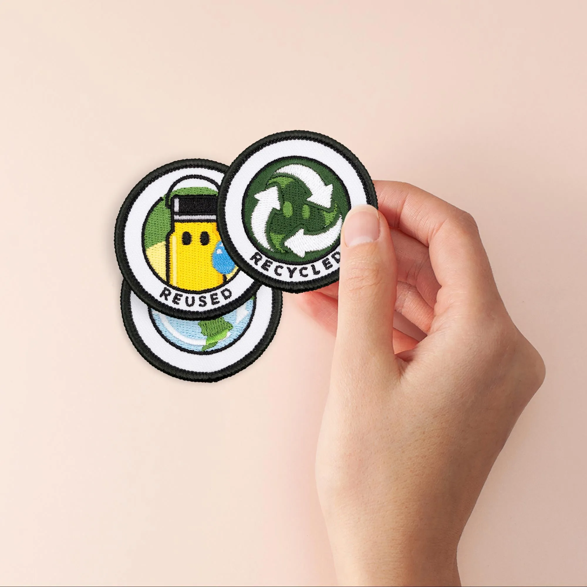 Adulting Merit Badge Embroidered Iron-On Patches (Environmental - Set 1)