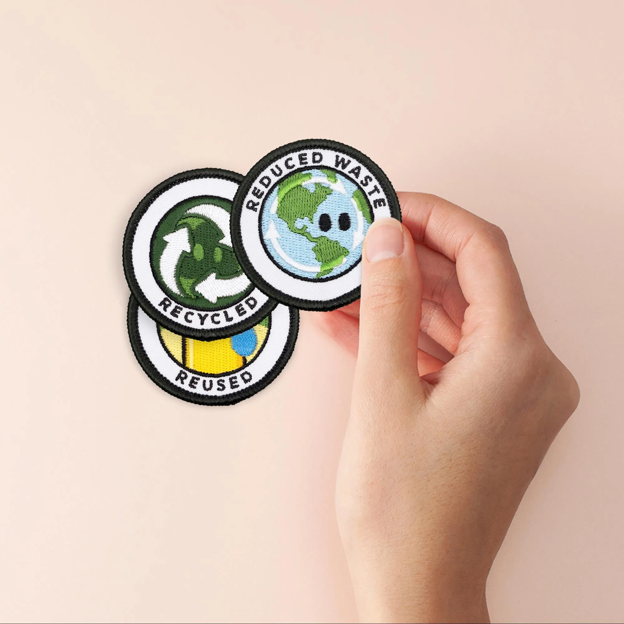 Adulting Merit Badge Embroidered Iron-On Patches (Environmental - Set 1)