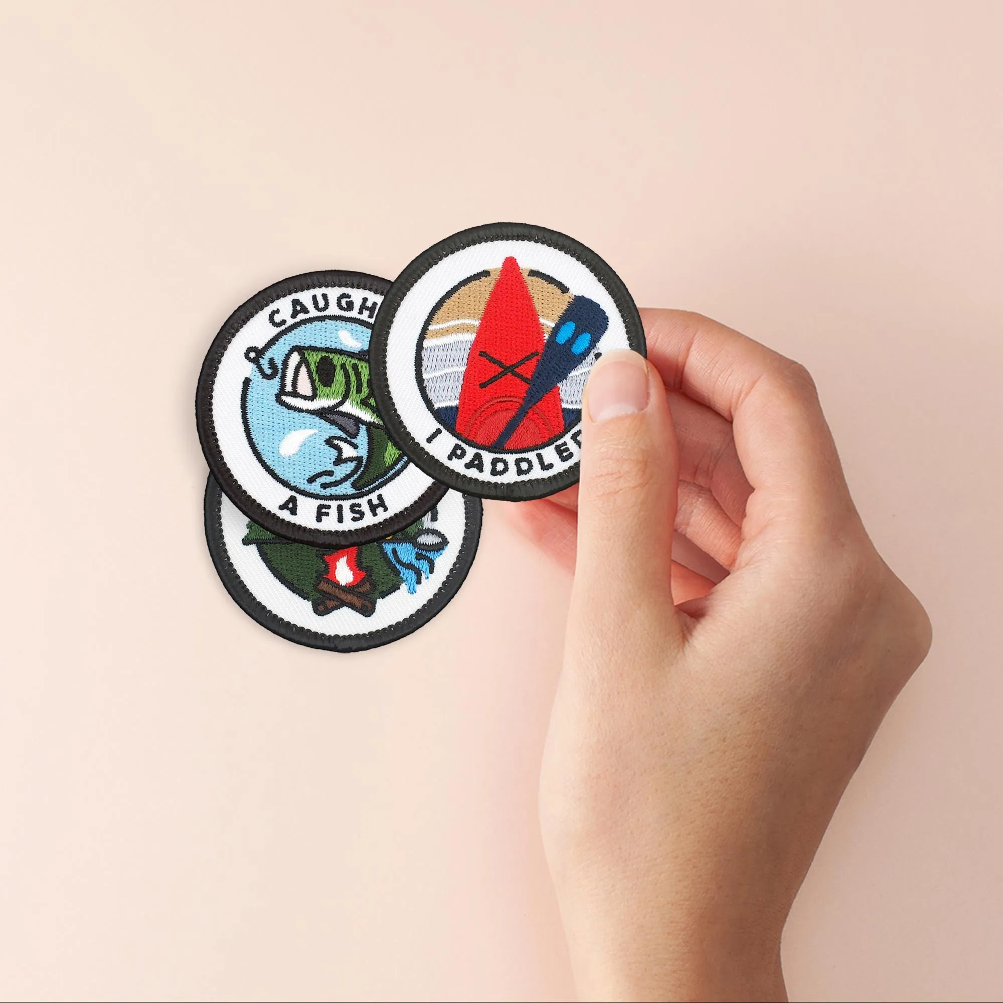 Adulting Merit Badge Embroidered Iron-On Patches (Outdoors - Set 3)