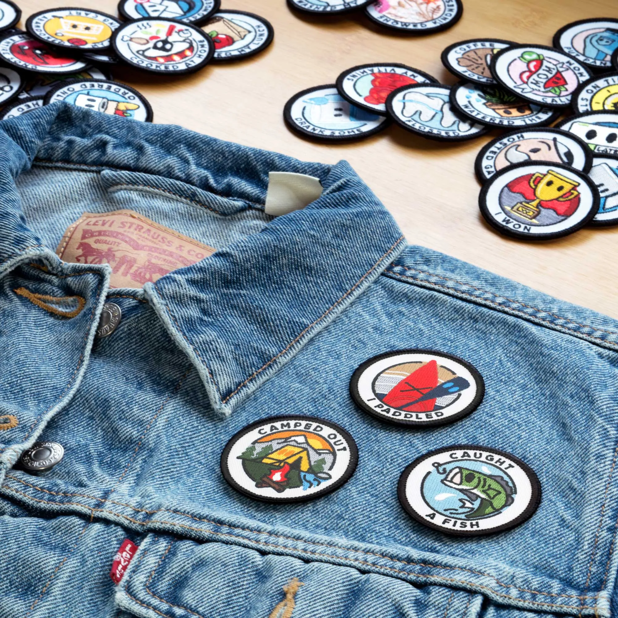 Adulting Merit Badge Embroidered Iron-On Patches (Outdoors - Set 3)