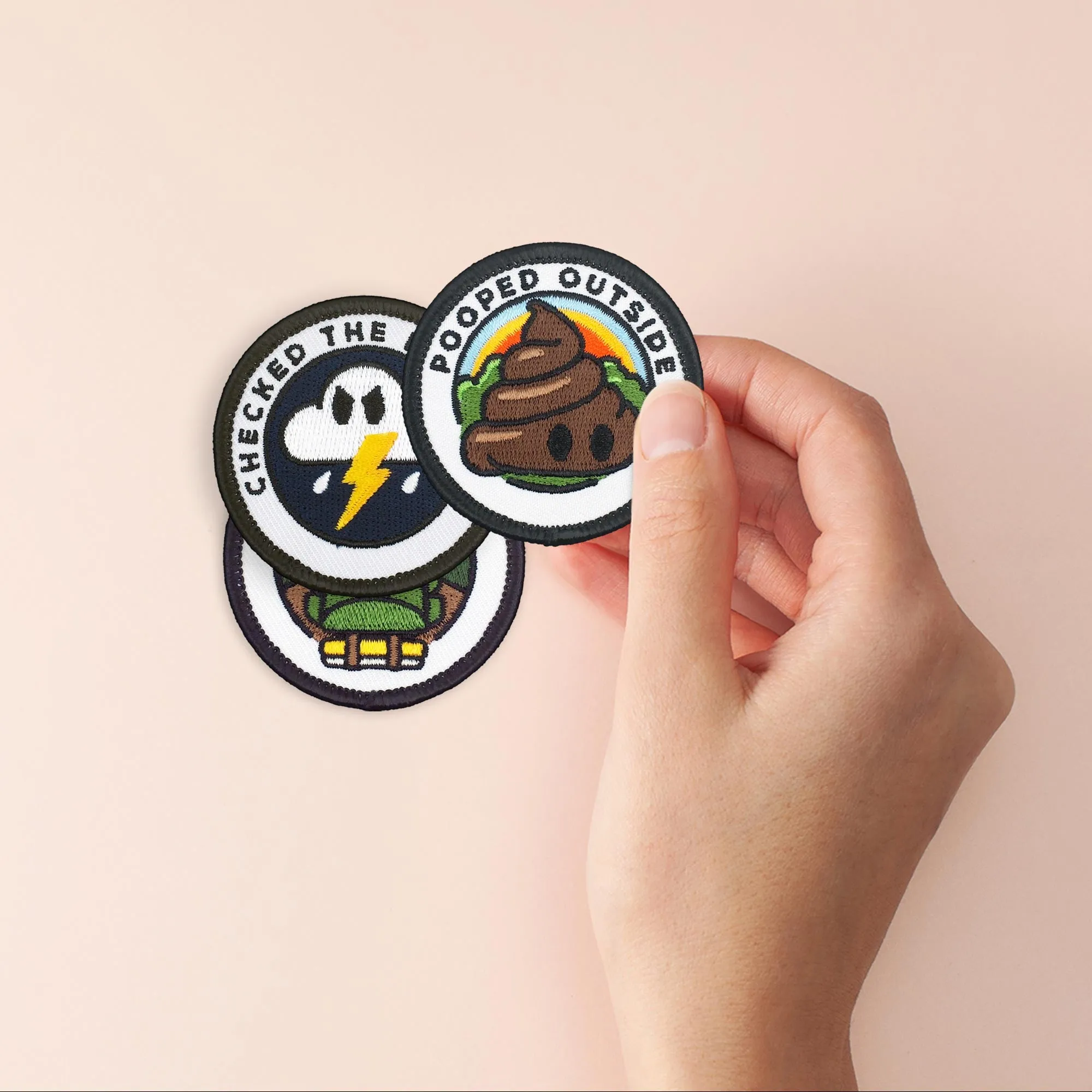 Adulting Merit Badge Embroidered Iron-On Patches (Outdoors - Set 4)
