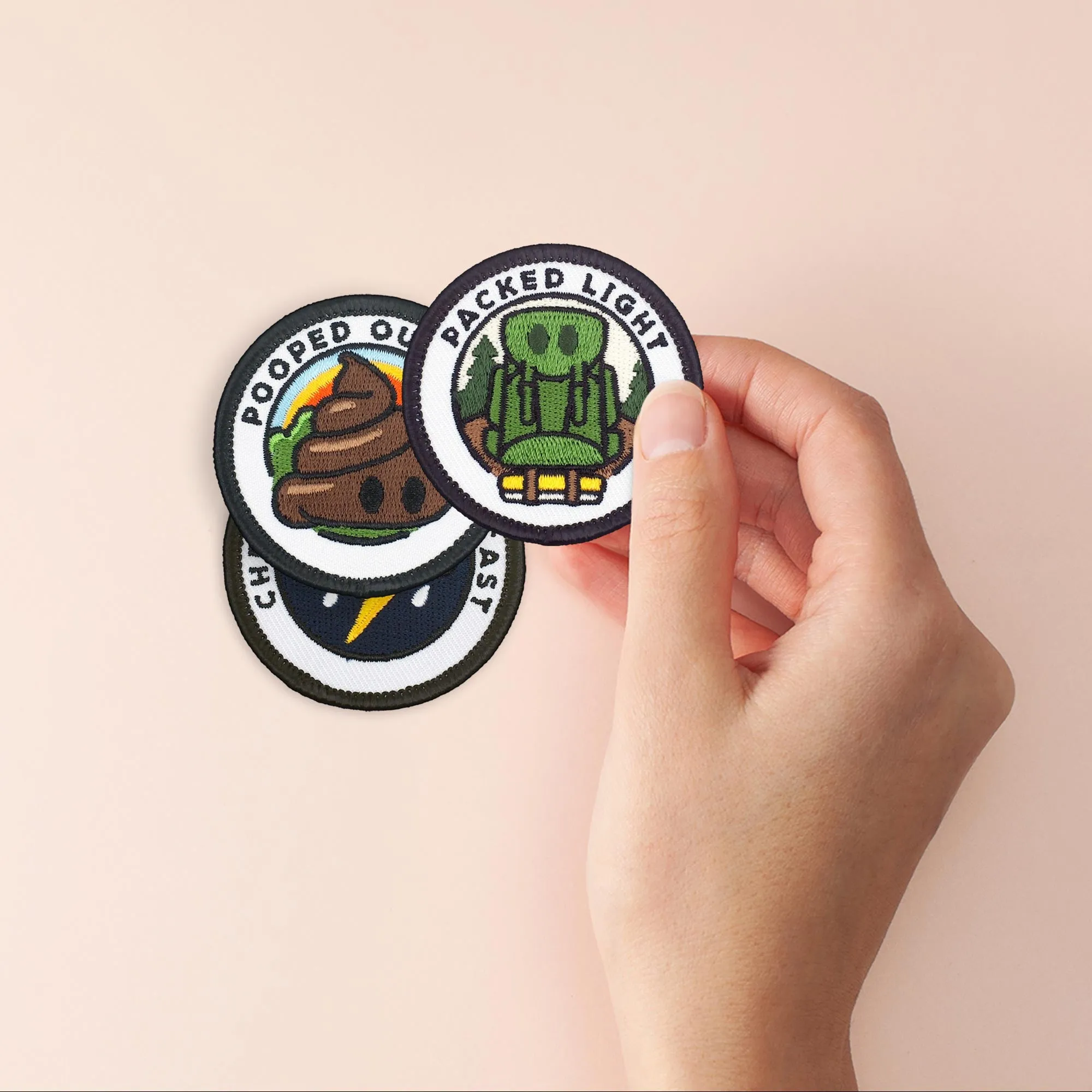 Adulting Merit Badge Embroidered Iron-On Patches (Outdoors - Set 4)