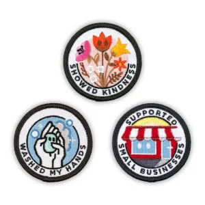 Adulting Merit Badge Embroidered Iron-On Patches (Responsibilities - Set 4)