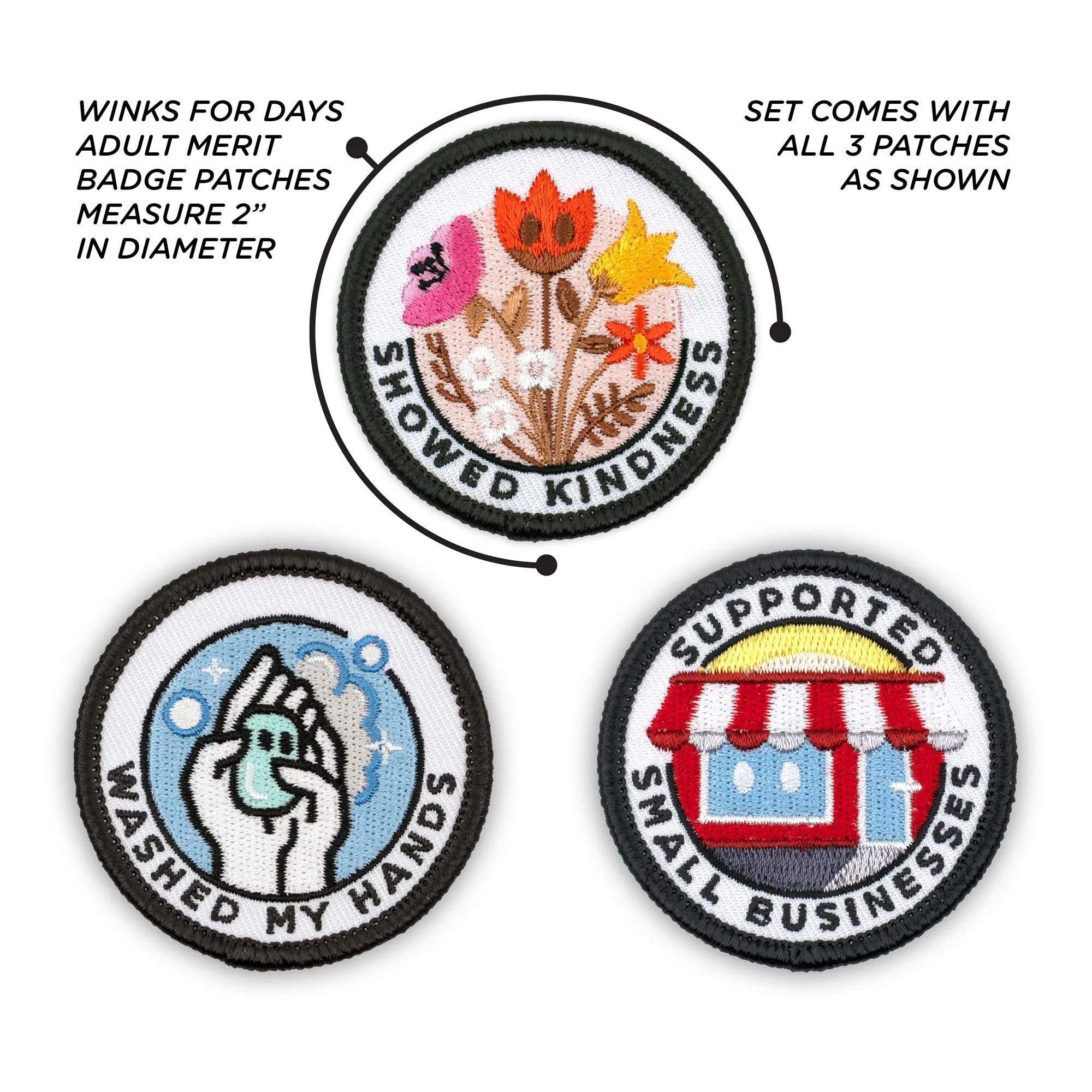 Adulting Merit Badge Embroidered Iron-On Patches (Responsibilities - Set 4)