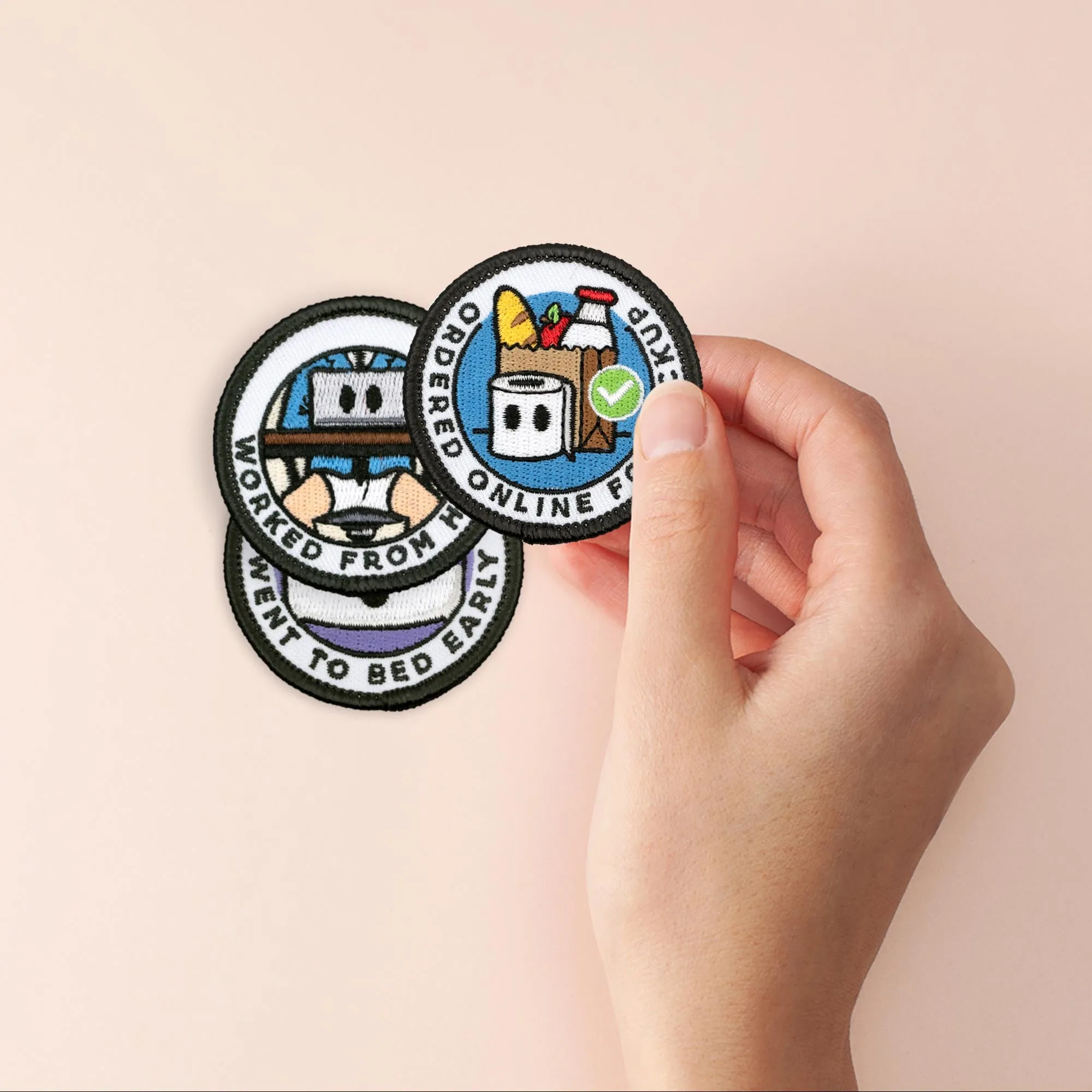 Adulting Merit Badge Embroidered Iron-On Patches (Responsibilities - Set 5)