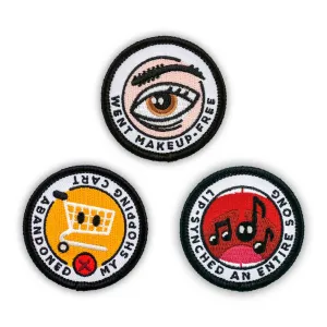 Adulting Merit Badge Embroidered Iron-On Patches (You Go Girl - Set 1)