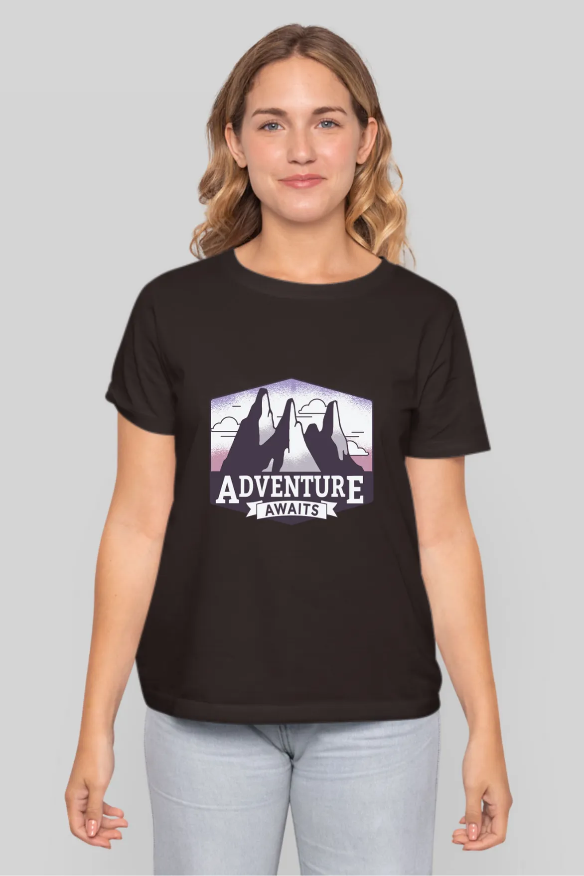 Adventure Awaits Printed T-shirt for women