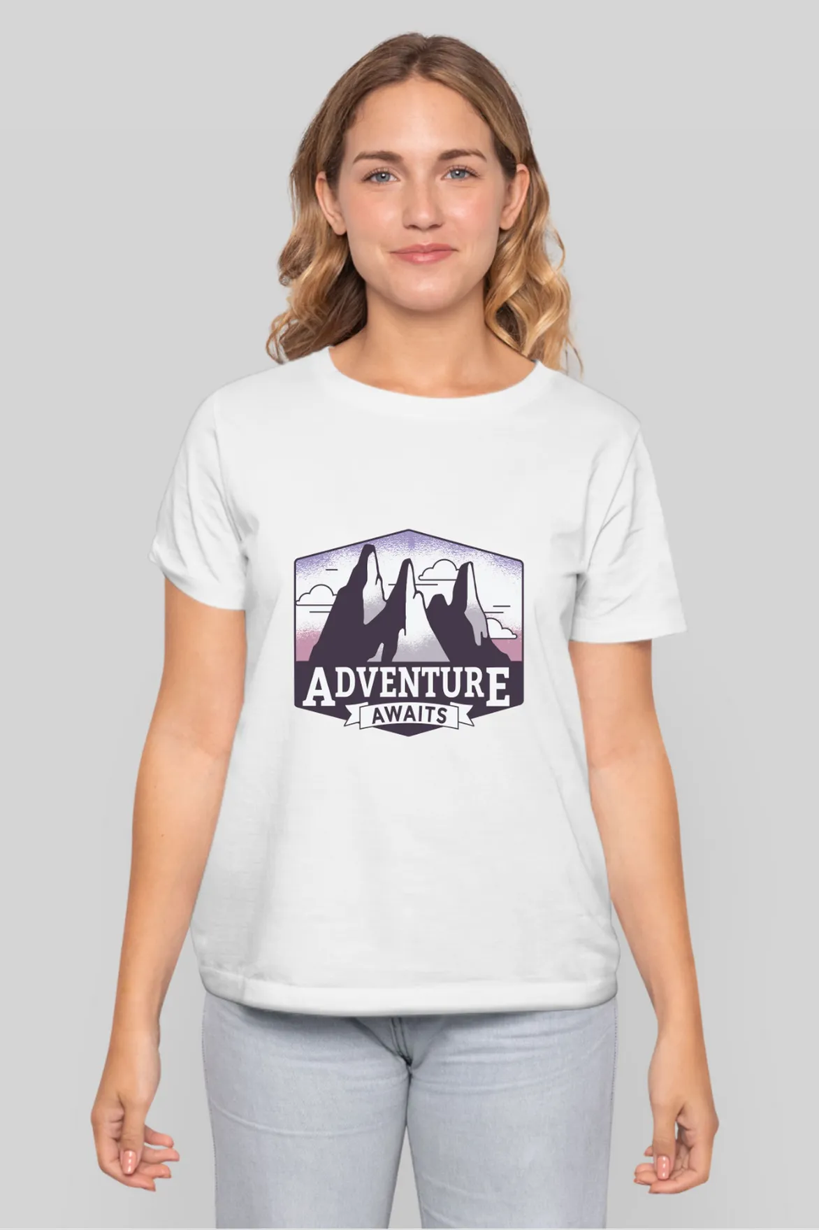 Adventure Awaits Printed T-shirt for women