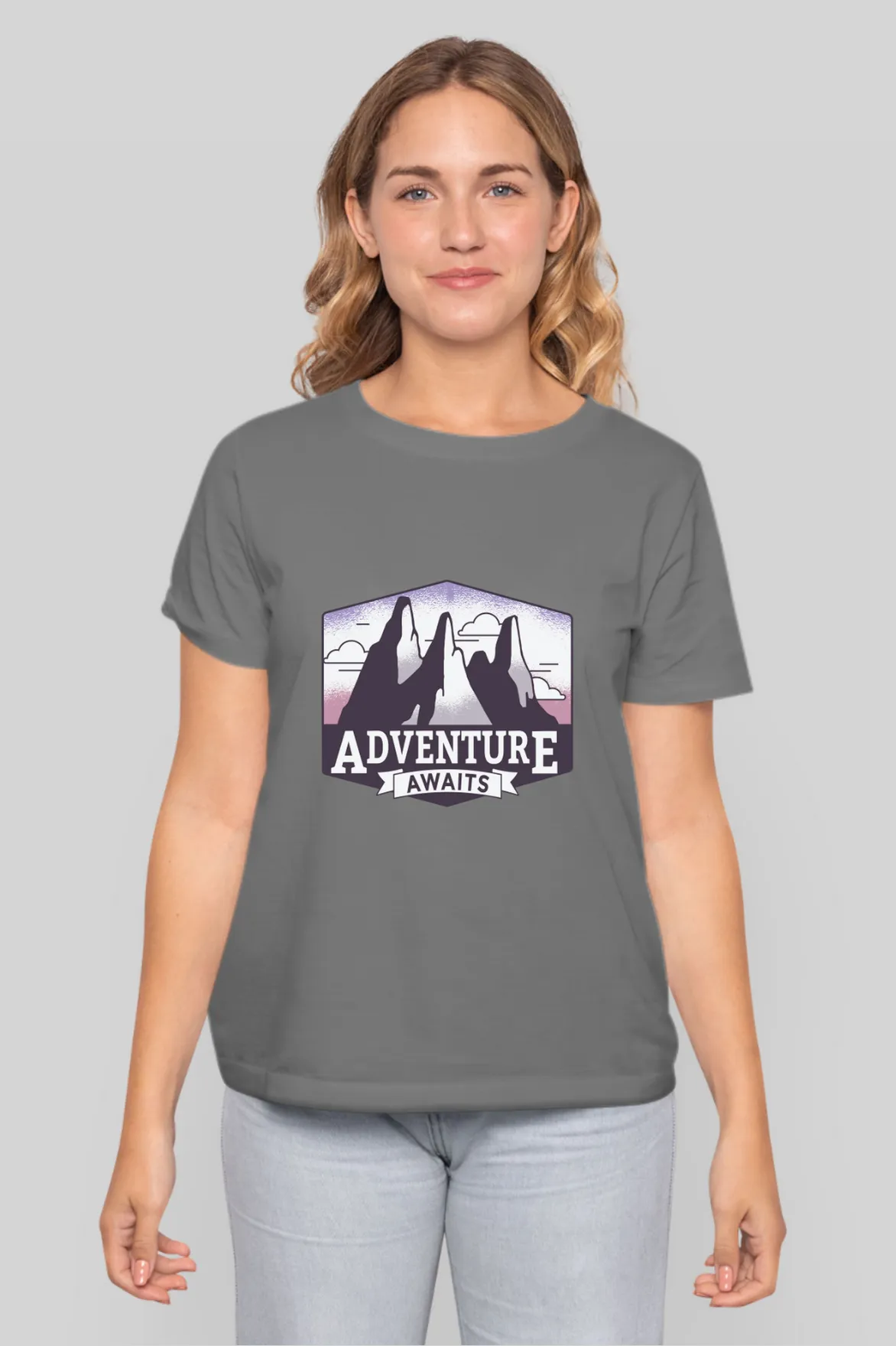 Adventure Awaits Printed T-shirt for women