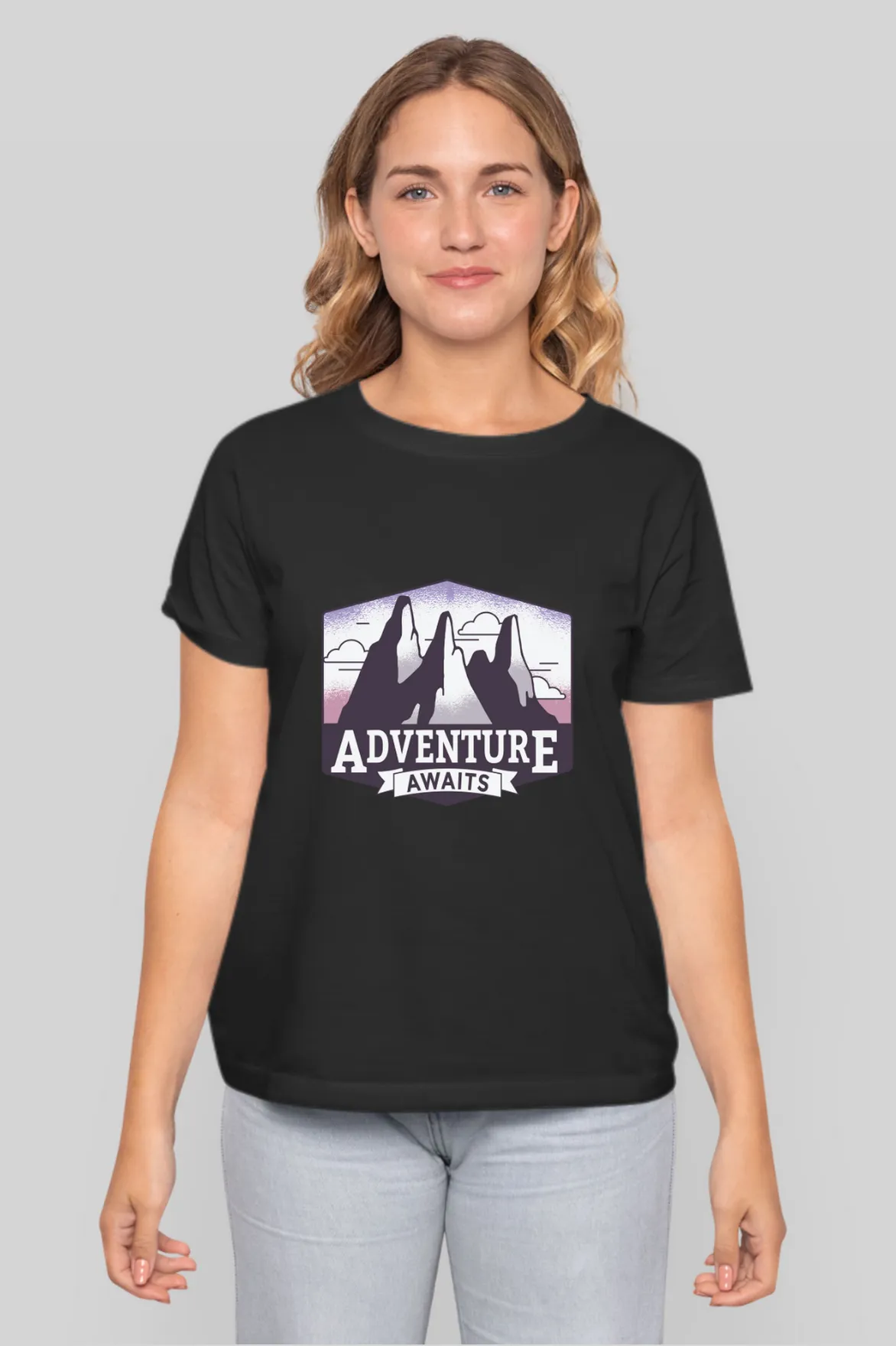 Adventure Awaits Printed T-shirt for women