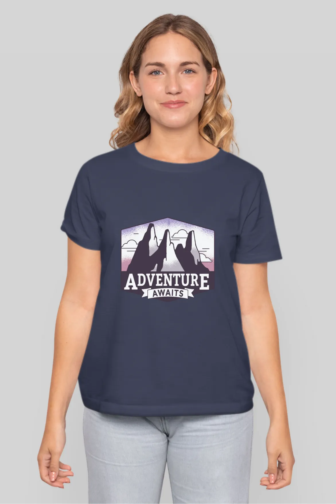 Adventure Awaits Printed T-shirt for women