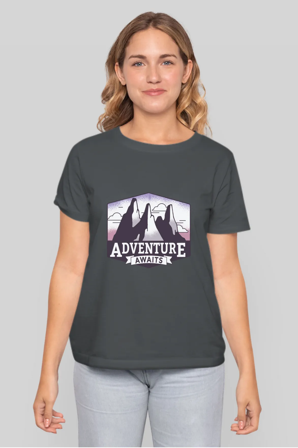 Adventure Awaits Printed T-shirt for women