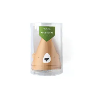 Adventure Bear Party Hats - Pack of 8