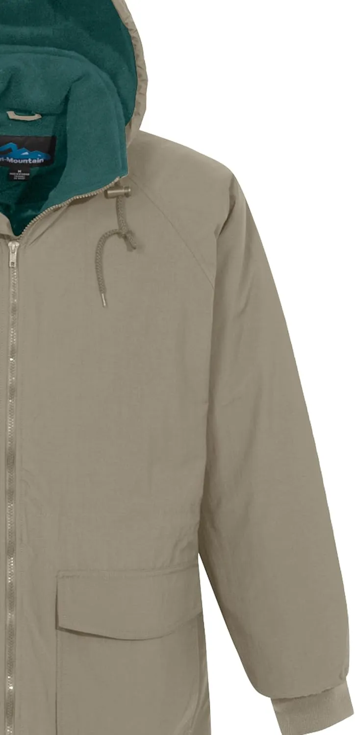 AFC Men's 3/4 Length Parka Jacket Windproof & Water Resistant Big & Tall Coat