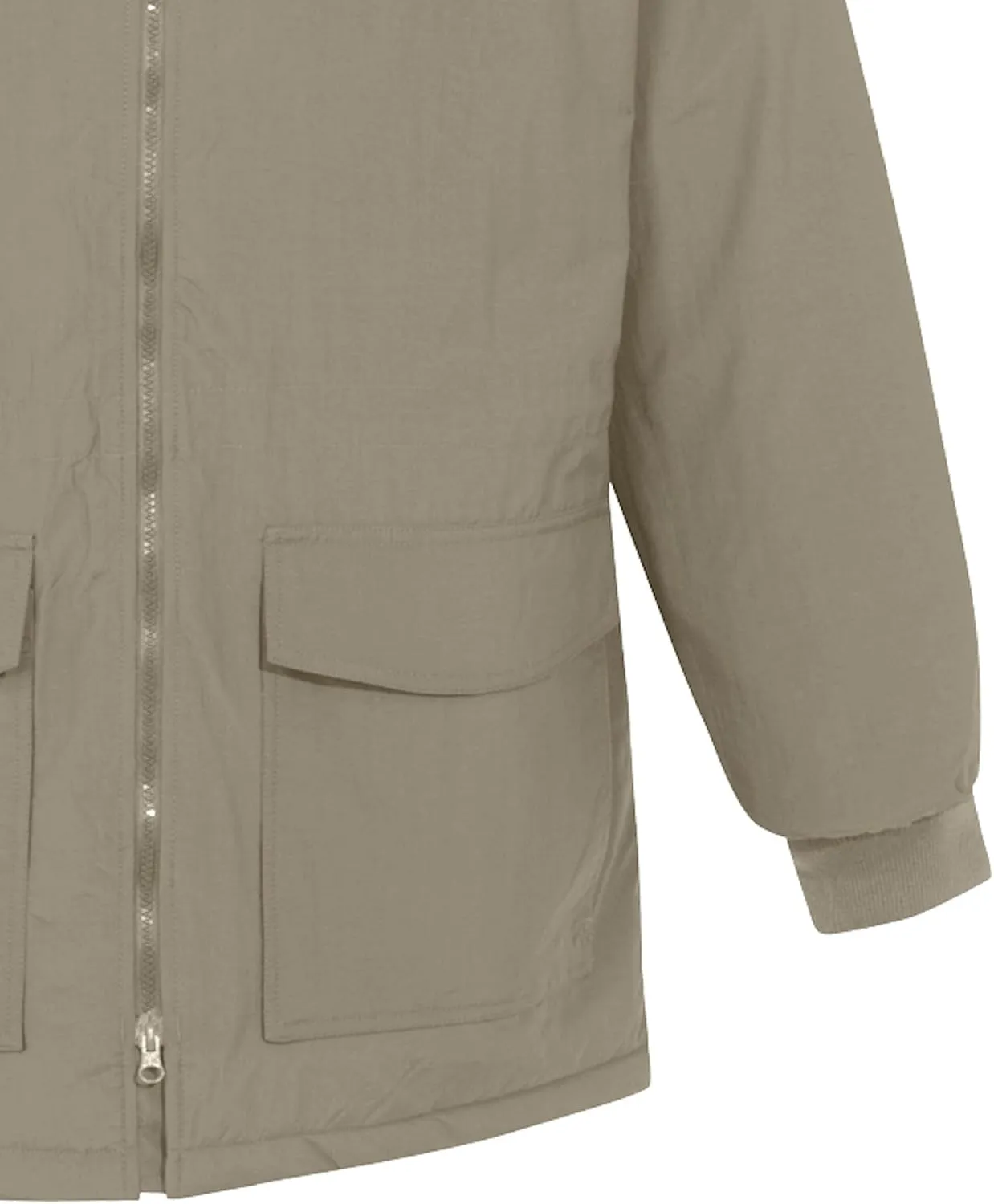AFC Men's 3/4 Length Parka Jacket Windproof & Water Resistant Big & Tall Coat