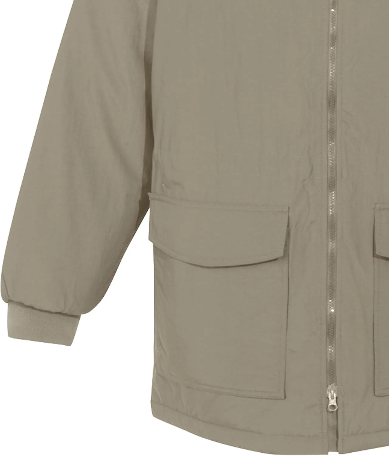 AFC Men's 3/4 Length Parka Jacket Windproof & Water Resistant Big & Tall Coat