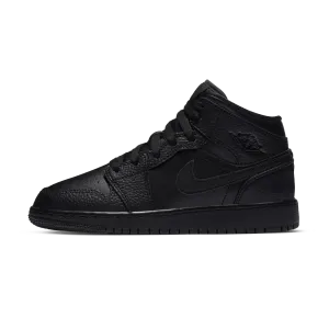 Air Jordan 1 Mid GS 'Triple Black' 2020