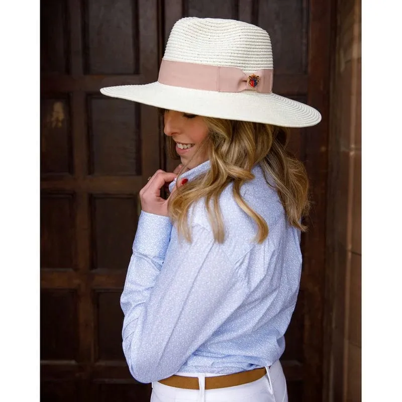 Alan Paine Emelle Ladies Straw Hat - Dusky Pink