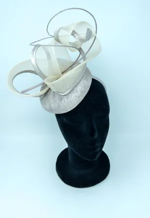 Almond Beige Perched Loop Fascinator