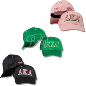 Alpha Kappa Alpha AKA Greek Letters Mesh Flex Fit Embroidered Hat