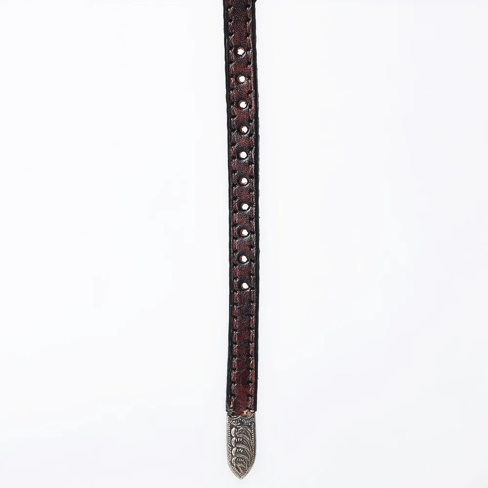 American Darling Hand tooled Hatband Genuine American Leather Western Adjustable Unisex