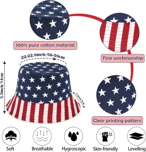 American Flag Bucket hat, My Independences Days Hats, Wide Brim Sun Hat Boonie Hats Fishing Hiking Safari Outdoor Hats for Women
