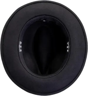 American Hat Makers Soho Leather Fedora for Men/Woman –Summer Hats for Men