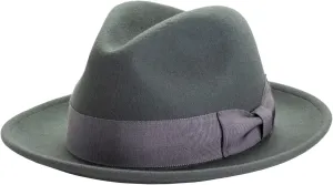 American Hat Makers Soho Leather Fedora for Men/Woman –Summer Hats for Men