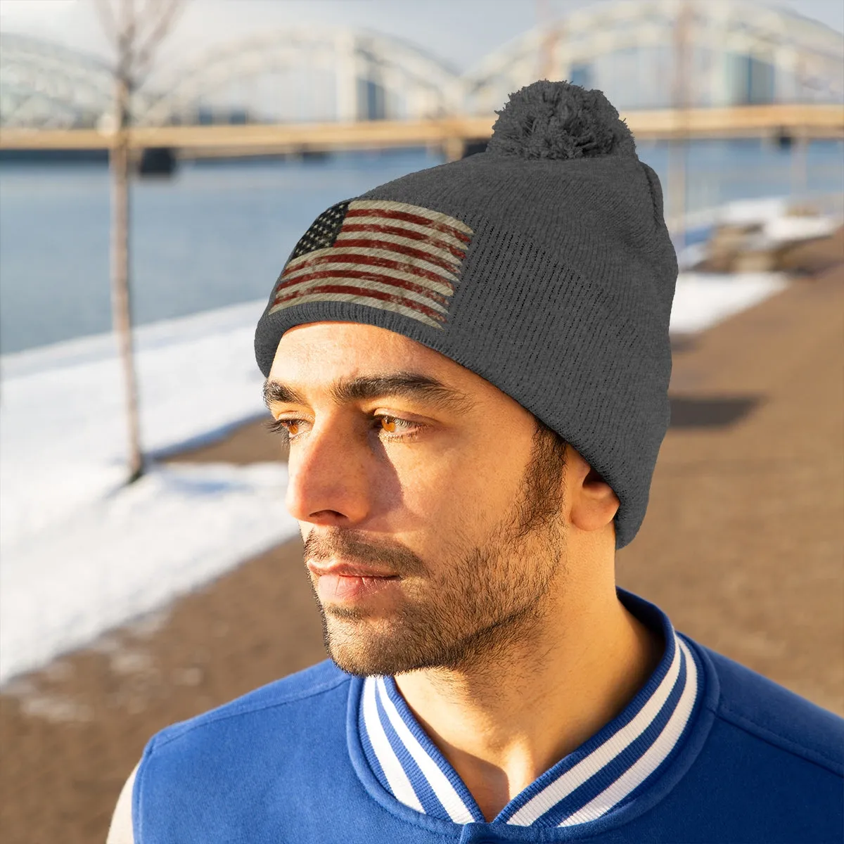 American Pom Pom Beanie