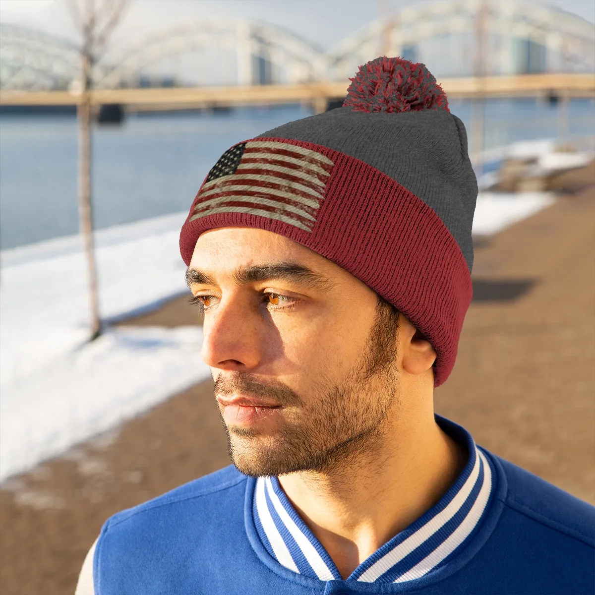 American Pom Pom Beanie