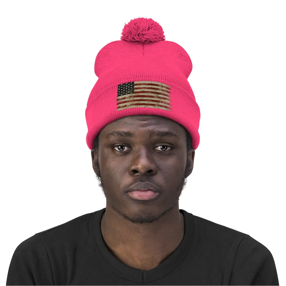 American Pom Pom Beanie
