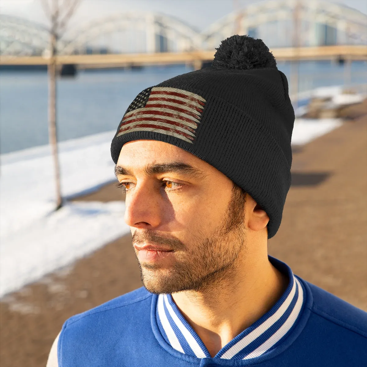 American Pom Pom Beanie