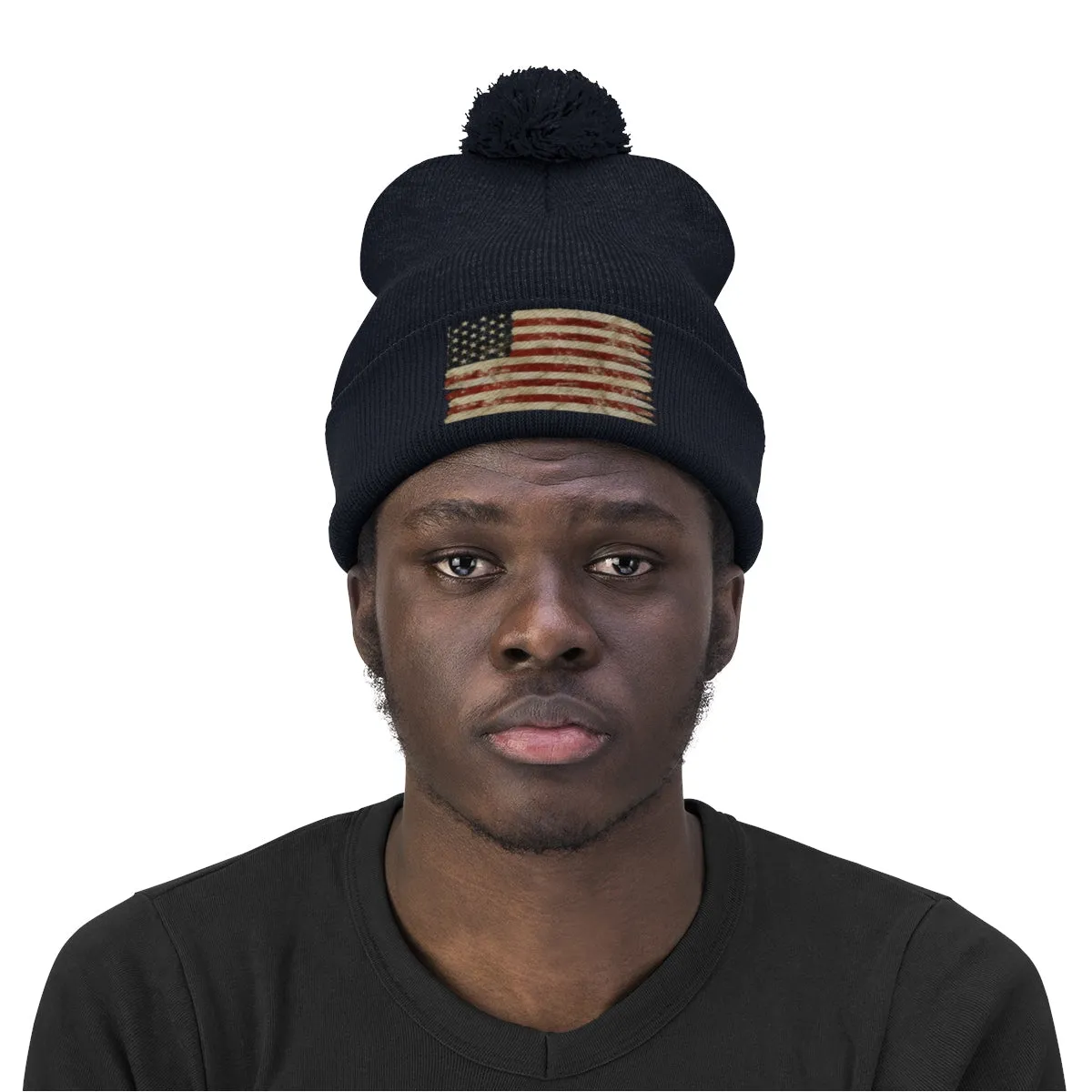 American Pom Pom Beanie