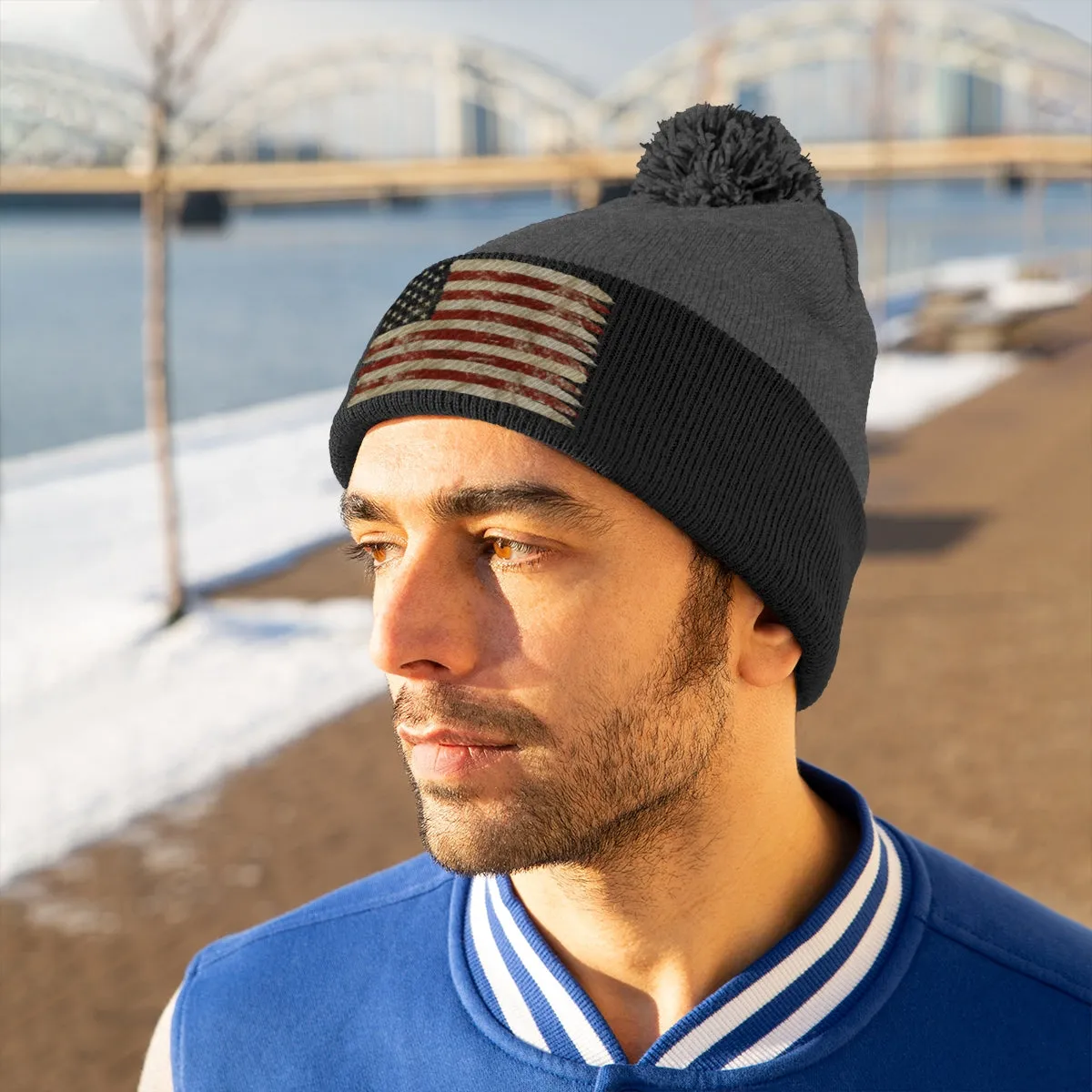 American Pom Pom Beanie
