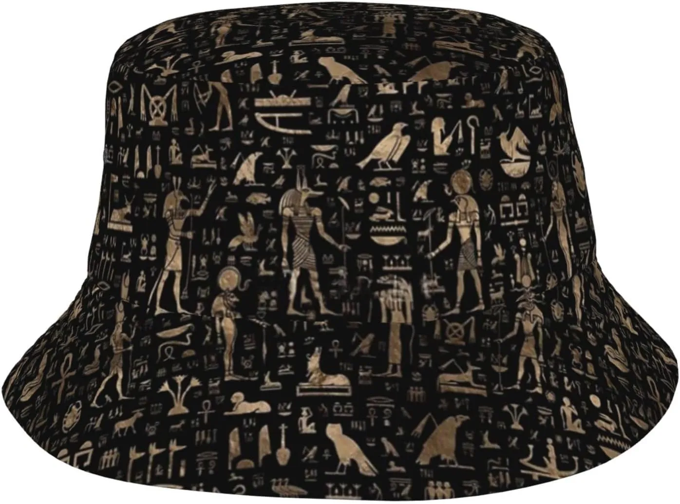 Ancient Egyptian Bucket Hat for Women Men Fashion Sun Cap Packable Travel Summer Beach Hat