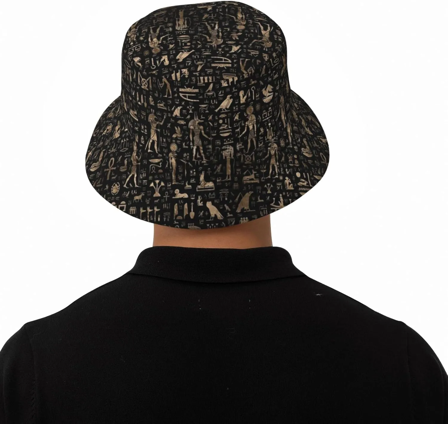 Ancient Egyptian Bucket Hat for Women Men Fashion Sun Cap Packable Travel Summer Beach Hat