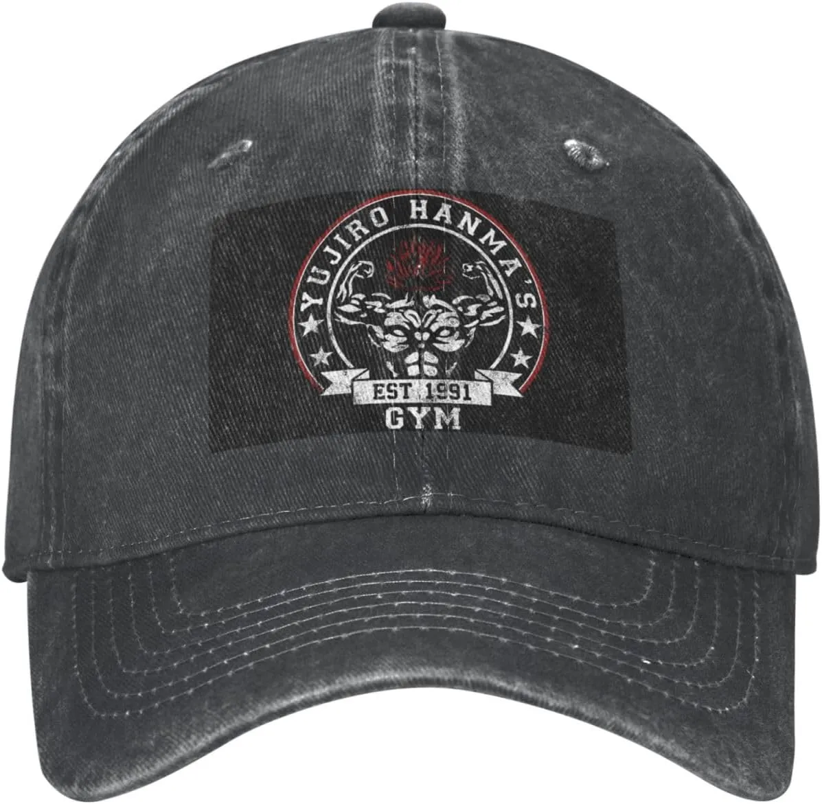 Anime Baki The Grappler Yujiro Hanma Baseball Cap Unisex Adjustable Casual Chapeau Outdoor Sports Caps Black