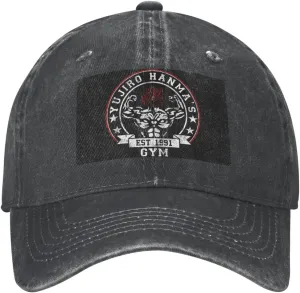 Anime Baki The Grappler Yujiro Hanma Baseball Cap Unisex Adjustable Casual Chapeau Outdoor Sports Caps Black