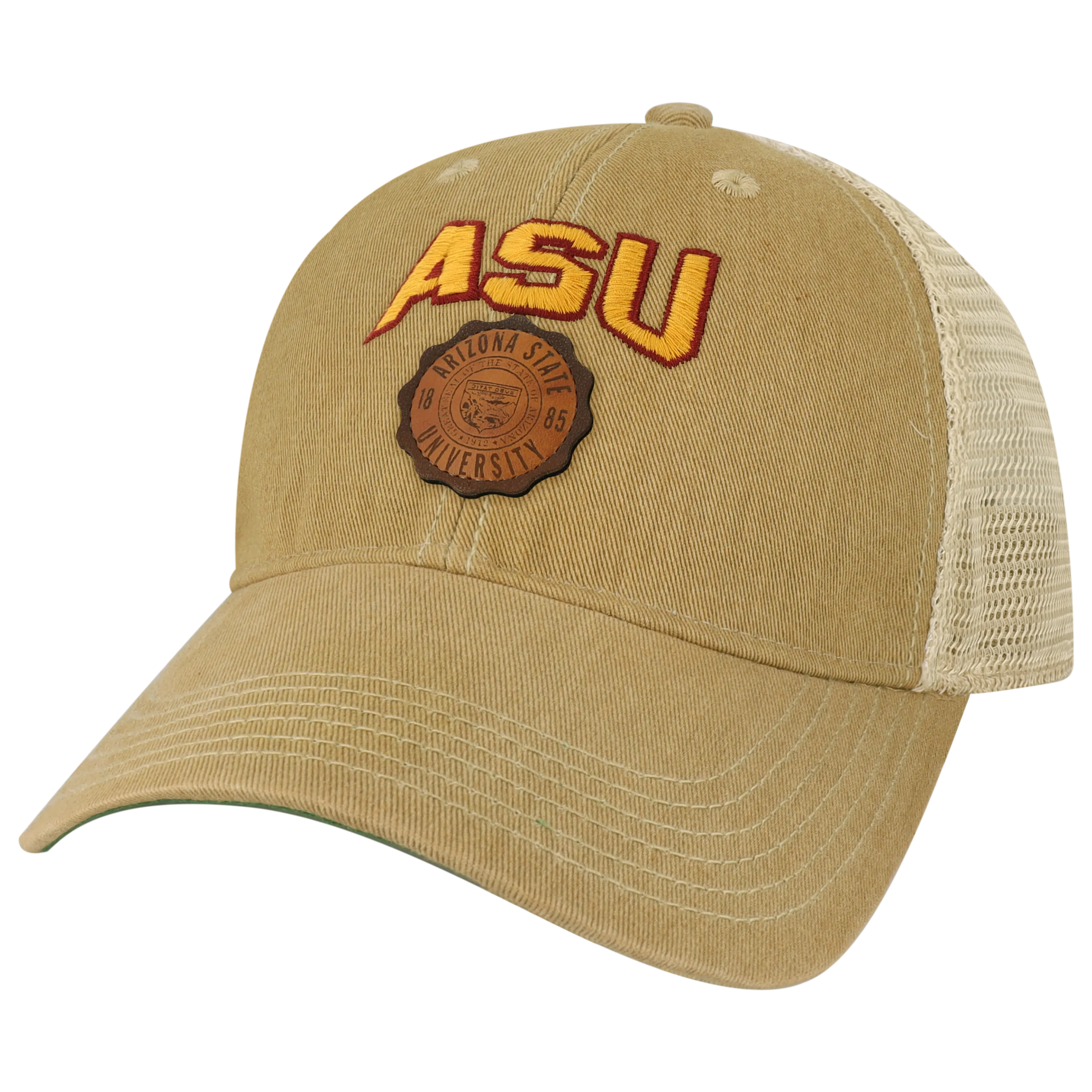 Arizona State Sun Devils College Vault OFA Khaki Old Favorite Adjustable Trucker Hat