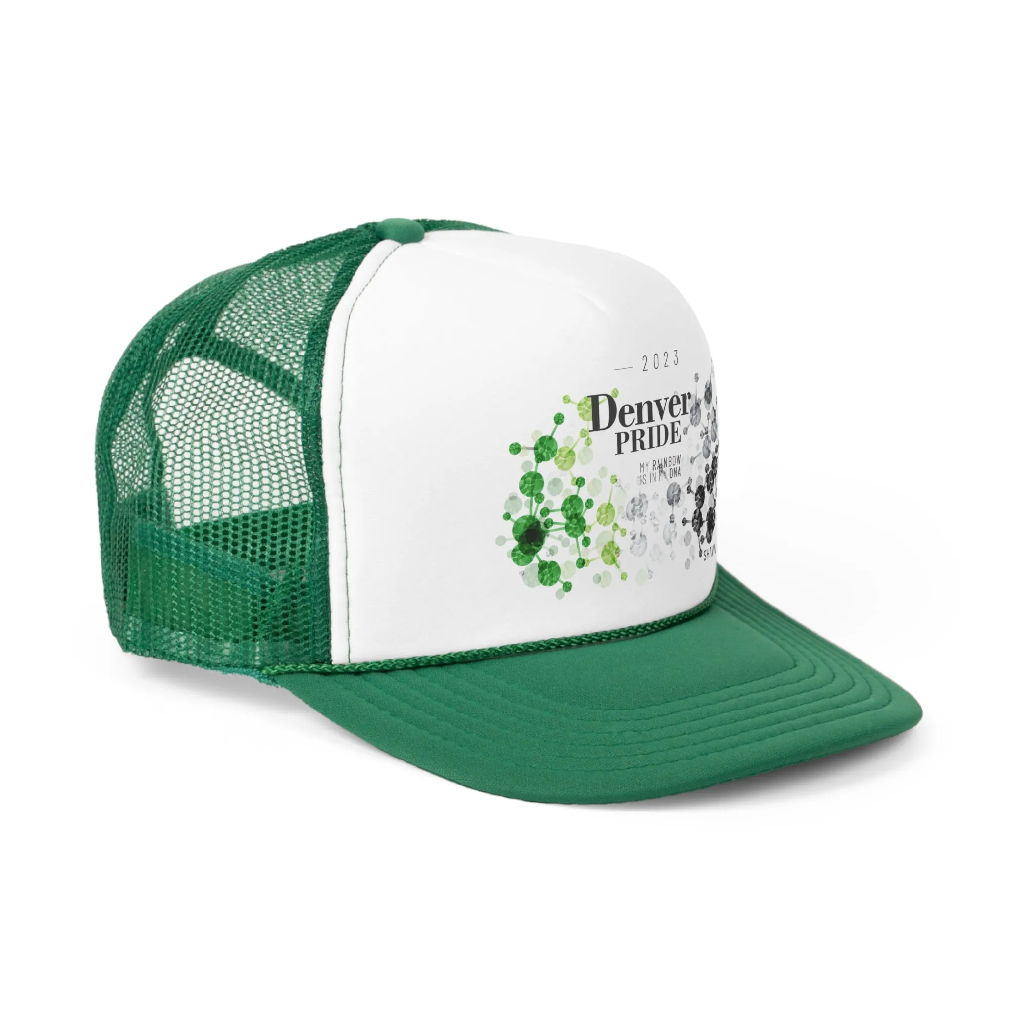 Aromantic Flag Trucker Caps Denver Pride - My Rainbow is In My DNA