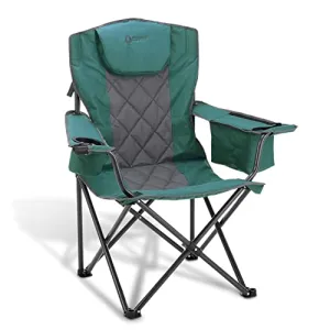 ARROWHEAD OUTDOOR Portable Folding Camping Quad Chair w/ 6-Can Cooler