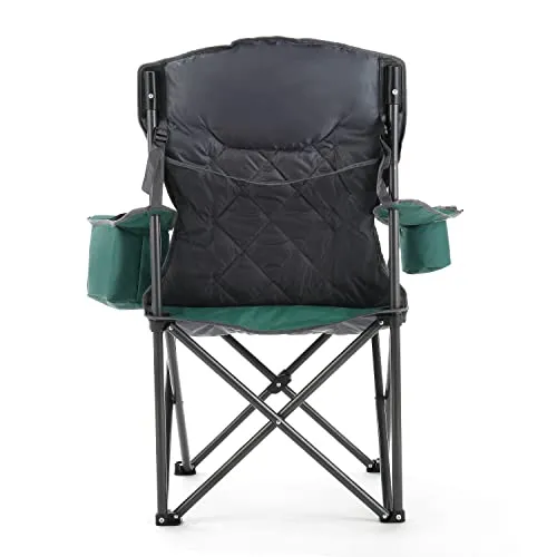 ARROWHEAD OUTDOOR Portable Folding Camping Quad Chair w/ 6-Can Cooler