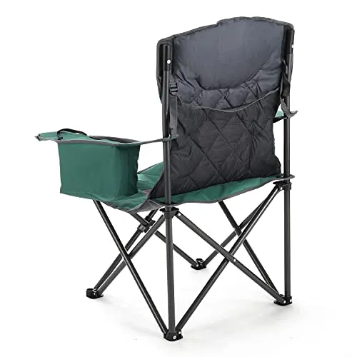 ARROWHEAD OUTDOOR Portable Folding Camping Quad Chair w/ 6-Can Cooler