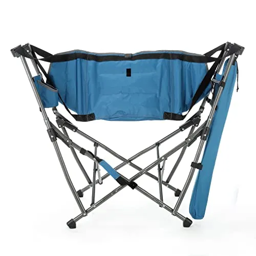 ARROWHEAD OUTDOOR Portable Folding Swinging Hammock Camping Chair, Removable Canopy, Perfect for Stargazing, Cup Holder, Storage Pouch, Carrying Bag Included, Supports up to 300lbs, USA-Based Support