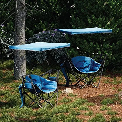 ARROWHEAD OUTDOOR Portable Folding Swinging Hammock Camping Chair, Removable Canopy, Perfect for Stargazing, Cup Holder, Storage Pouch, Carrying Bag Included, Supports up to 300lbs, USA-Based Support