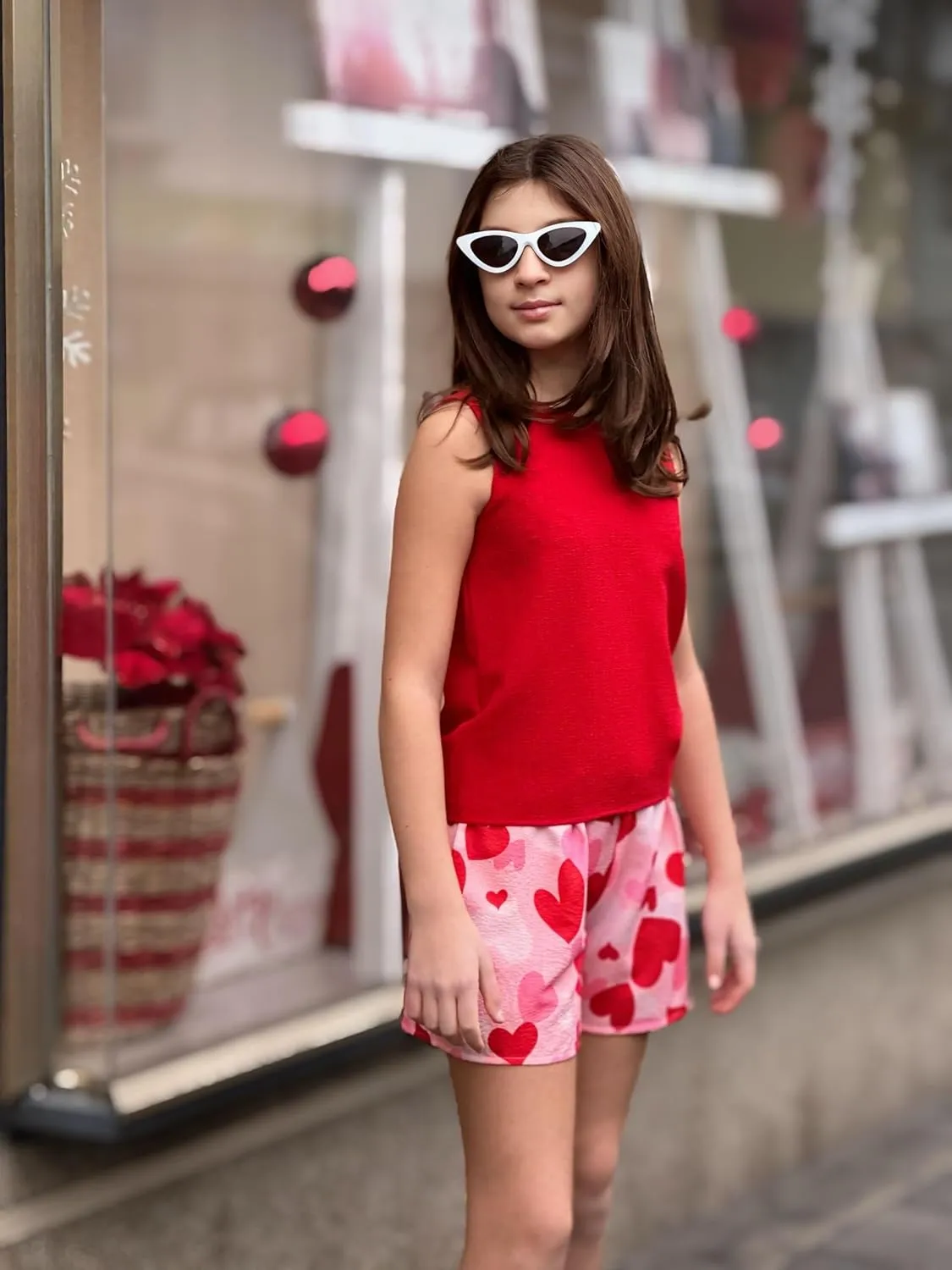 Arshiner Girls Summer 2 Piece Outfit Sleeveless Top and Shorts Set